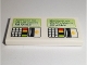Part No: 87079pb0293  Name: Tile 2 x 4 with '232 POLICE HQ', '279 CITY CENTER', '495 HARBOR' Ticket Dispenser with Keypad and Arrows Pattern (Sticker) - Set 60097
