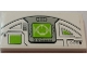 Part No: 87079pb0448R  Name: Tile 2 x 4 with Pilot Console with Lime and White HUD Display Pattern Model Right Side (Sticker) - Set 75021