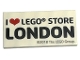 Part No: 87079pb0490  Name: Tile 2 x 4 with 'I Heart LEGO STORE LONDON' Pattern