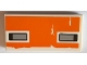 Part No: 87079pb0509  Name: Tile 2 x 4 with Light Bluish Gray Headlights on Worn Orange Background Pattern (Sticker) - Set 75144