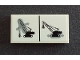 Part No: 87079pb0577  Name: Tile 2 x 4 with Crane Operating Instructions for Arm and Tread Movement Pattern (Sticker) - Set 42042