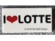 Lot ID: 343714038  Part No: 87079pb0917  Name: Tile 2 x 4 with 'I Heart LOTTE' Pattern