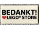 Lot ID: 376455838  Part No: 87079pb0918  Name: Tile 2 x 4 with 'BEDANKT! Heart LEGO STORE' Pattern