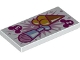 Part No: 87079pb0970  Name: Tile 2 x 4 with Ice Cream Menu with Number 2 and 3 on Mickey Mouse Logo Pattern