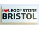 Part No: 87079pb1045  Name: Tile 2 x 4 with 'I Heart LEGO STORE BRISTOL' Pattern