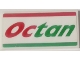 Part No: 87079pb1152  Name: Tile 2 x 4 with Red and Green Stripes and 'Octan' Pattern (Sticker) - Set 60257
