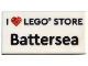Lot ID: 403349650  Part No: 87079pb1277  Name: Tile 2 x 4 with 'I Heart LEGO STORE Battersea' Pattern