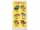 Part No: 87079pb1297  Name: Tile 2 x 4 with Red Ninjago Logogram 'MENU' and Prices, Sushi, and Sashimi Pattern (Sticker) - Set 71799