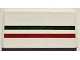 Part No: 87079pb1354  Name: Tile 2 x 4 with Green and Red Stripes Pattern (Sticker) - Set 75889