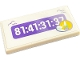Part No: 87079pb1491 Name: Tile 2 x 4 with Sailing Boat in Yellow Circle, Light Aqua Wave and '81:41:31:37' on Dark Purple Background Pattern (Sticker) - Set 41716 Part No: 87079pb1491 Name: Tile 2 x 4 with Sailing Boat in Yellow Circle, Light Aqua Wave and '81:41:31:37' on Dark Purple Background Pattern (Sticker) - Set 41716