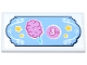 Part No: 87079pb1498 Name: Tile 2 x 4 with Medium Blue Sign with Dark Pink and Bright Pink Cotton Candy and Coin, White Filigree and Number 3, Yellow Stars Pattern (Sticker) - Set 42643 Part No: 87079pb1498 Name: Tile 2 x 4 with Medium Blue Sign with Dark Pink and Bright Pink Cotton Candy and Coin, White Filigree and Number 3, Yellow Stars Pattern (Sticker) - Set 42643
