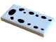 Part No: 87079pb1518  Name: Tile 2 x 4 with 12 Black Dalmatian Spots Pattern (Sticker) - Set 43271