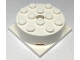 Part No: 87081c02  Name: Turntable 4 x 4 x 1 1/3 with White Square Base, Locking (87081 / 61485)