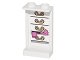 Part No: 87544pb034  Name: Panel 1 x 2 x 3 with Side Supports - Hollow Studs with 4 Drawers and Clothes Hanging Out on Inside Pattern (Sticker) - Set 41067