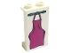 Part No: 87544pb087  Name: Panel 1 x 2 x 3 with Side Supports - Hollow Studs with Magenta Apron Pattern (Sticker) - Set 41449