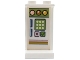 Part No: 87544pb103  Name: Panel 1 x 2 x 3 with Side Supports - Hollow Studs with Control Panel with Lime Keypad, Lights, Check Mark and Cross Pattern (Sticker) - Set 41426