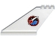 Part No: 87614pb008  Name: Tail 12 x 2 x 5 with Space Shuttle Logo Pattern on Both Sides (Stickers) - Set 60080