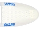 Lot ID: 274050467  Part No: 87615pb03  Name: Aircraft Fuselage Aft Section Curved Top 6 x 10 with Blue 'COAST' and 'GUARD' Pattern on Both Sides (Stickers) - Sets 60013 / 60015