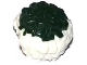 Part No: 87997pb03  Name: Minifigure, Utensil Cheerleader Pom Pom with Dark Green Top Pattern