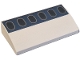Part No: 88930pb198  Name: Slope, Curved 2 x 4 x 2/3 with Bottom Tubes with Black Windows with Silver Outlines on Dark Blue Stripe Pattern