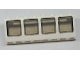 Part No: 89648c01  Name: Window 2 x 8 x 2 Boat with Trans-Brown Glass (89648 / 89649)