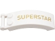Part No: 92474pb007L  Name: Windscreen 6 x 2 x 2 with Bar Handle with Gold 'SUPERSTAR' Pattern Model Left Side