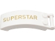 Part No: 92474pb007R  Name: Windscreen 6 x 2 x 2 with Bar Handle with Gold 'SUPERSTAR' Pattern Model Right Side