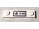 Part No: 92593pb023  Name: Plate, Modified 1 x 4 with 2 Studs without Groove with 'MB 19 89' Pattern (Sticker) - Set 76004