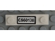 Part No: 92593pb037  Name: Plate, Modified 1 x 4 with 2 Studs without Groove with 'CS60138' Pattern (Sticker) - Set 60138