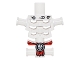 Part No: 93060pb05  Name: Torso Skeleton, Angular Rib Cage with Black Holes and Cracks and Red Loincloth with Cracked White Skull Pattern