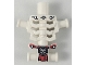 Part No: 93060pb07  Name: Torso Skeleton, Angular Rib Cage with Repaired Holes and Cracks and Red Loincloth Pattern