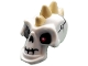 Part No: 93064pb01  Name: Minifigure, Head, Modified Skull with Tan Spikes and Metal Eye Patch Pattern