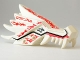 Part No: 93070pb04  Name: Dragon Head (Ninjago) Jaw Upper with Red and Dark Red Fire Spirit Pattern