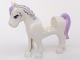 Part No: 93083c01pb07  Name: Horse with 2 x 2 Cutout with Lavender Eyes, Face Decoration, Mane and Tail Pattern