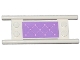 Part No: 93140pb001  Name: Minifigure, Utensil Stretcher without Bottom Hinges with Medium Lavender Mattress with Bright Pink Buttons Pattern (Sticker) - Set 41036