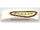 Part No: 93273pb080  Name: Slope, Curved 4 x 1 x 2/3 Double with Red and Yellow Smile Pattern