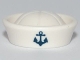 Part No: 93557pb01  Name: Minifigure, Headgear Hat, Sailor with Anchor Pattern
