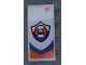 Part No: 93606pb106  Name: Slope, Curved 4 x 2 with Coast Guard Logo and Number '02' Pattern on White Background (Sticker) - Set 60164
