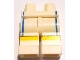 Part No: 970c00pb0168  Name: Hips and Legs with Yellow Stripe and Blue Vertical Lines Pattern