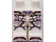 Part No: 970c00pb1736  Name: Hips and Legs with Armor Panels and Boot Tips with Lavender Highlights, Red and Coral Trim Pattern