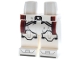 Part No: 970c00pb1806  Name: Hips and Legs with SW Clone Trooper Armor, Light Bluish Gray Markings and Straps and Dark Red Kama Pattern