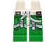 Part No: 970c06pb10  Name: Hips and Green Legs with SW White Flight Straps, Hose on Left Leg, Belt with 5 Bullets and Large Pouch Pattern