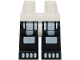 Part No: 970c11pb56  Name: Hips and Black Legs with White Minifigure Skeleton Thighs, Knees and Toes Pattern (BAM)