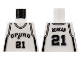 Part No: 973bpb134  Name: Torso NBA San Antonio Spurs #21 Duncan Pattern