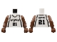 Part No: 973bpb134c01  Name: Torso NBA San Antonio Spurs #21 Duncan Pattern / Brown NBA Arms
