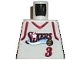 Lot ID: 124069134  Part No: 973bpb184  Name: Torso NBA Philadelphia 76ers #3 (White Jersey) Pattern
