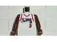 Part No: 973bpb184c01  Name: Torso NBA Philadelphia 76ers #3 (White Jersey) Pattern / Brown NBA Arms