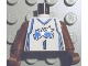 Part No: 973bpb186c01  Name: Torso NBA Orlando Magic #1 (White Uniform) Pattern / Brown NBA Arms