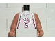 Part No: 973bpb282c01  Name: Torso NBA New Jersey Nets #5 (White Jersey) Pattern / Nougat NBA Arms