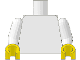 Minifig Torso with Arms and Yellow Hands